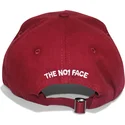 gebogene-verstellbare-weinrote-kappe-trusts-no1-distressed-black-white-logo-von-the-no1-face