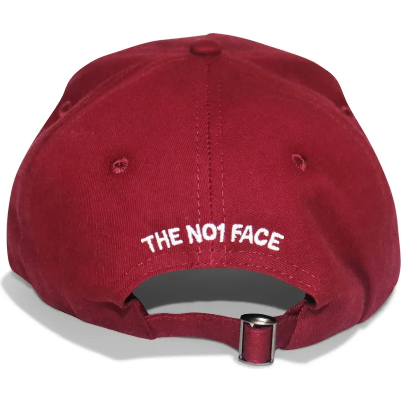 gebogene-verstellbare-weinrote-kappe-trusts-no1-distressed-black-white-logo-von-the-no1-face