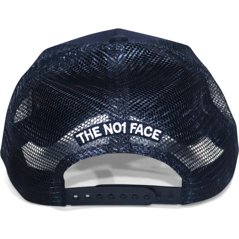 trucker-cap-marineblau-trusts-no1-suede-navy-white-logo-von-the-no1-face trucker-cap-marineblau-trusts-no1-suede-navy-white-logo-von-the-no1-face