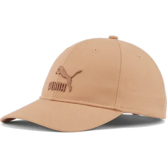 Puma Curved Brim Pink Logo Classics Archive Logo Pink Adjustable Cap
