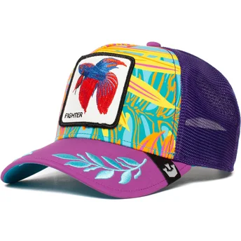 Goorin Bros. Siamese fighting fish Siam Fighter Even Betta The Farm Purple Trucker Hat