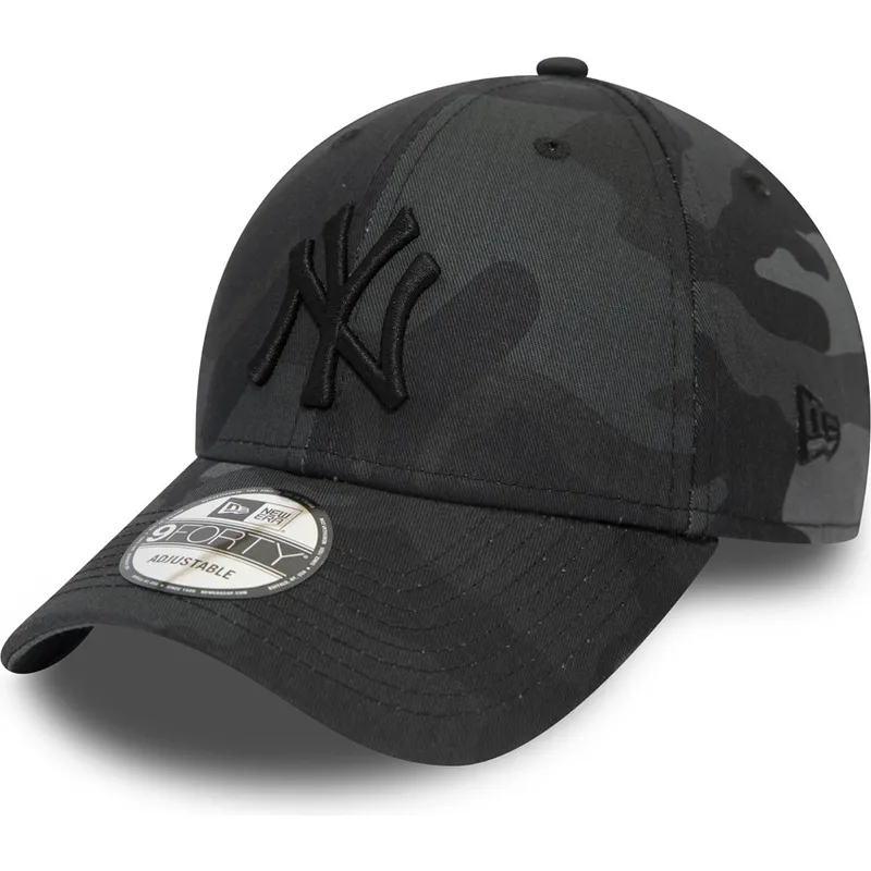 gebogene-kappe-schwarzes-camouflage-verstellbar-mit-schwarzem-logo-9forty-league-essential-von-new-york-yankees-mlb-von-new-era gebogene-kappe-schwarzes-camouflage-verstellbar-mit-schwarzem-logo-9forty-league-essential-von-new-york-yankees-mlb-von-new-era