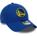 casquette-courbee-bleue-ajustable-9forty-the-league-golden-state-warriors-nba-new-era