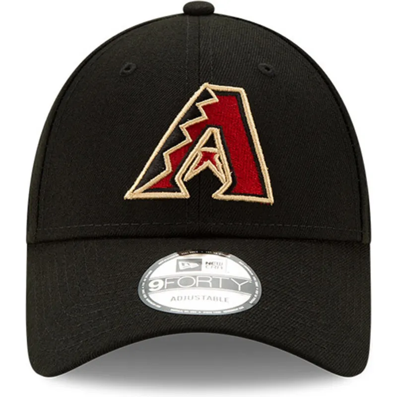 schwarze-verstellbare-gebogene-kappe-9forty-the-league-der-arizona-diamondbacks-mlb-von-new-era schwarze-verstellbare-gebogene-kappe-9forty-the-league-der-arizona-diamondbacks-mlb-von-new-era
