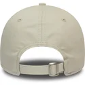 beige-verstellbare-curved-cap-mit-schwarzem-logo-9forty-league-essential-der-new-york-yankees-mlb-von-new-era