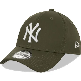 Mützen gebogen grün angepasst 39THIRTY League Essential der New York Yankees MLB von New Era