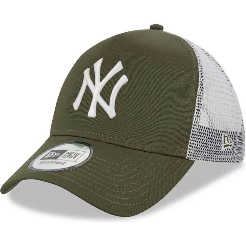grune-und-weisse-trucker-kappe-9forty-a-frame-der-new-york-yankees-mlb-von-new-era grune-und-weisse-trucker-kappe-9forty-a-frame-der-new-york-yankees-mlb-von-new-era
