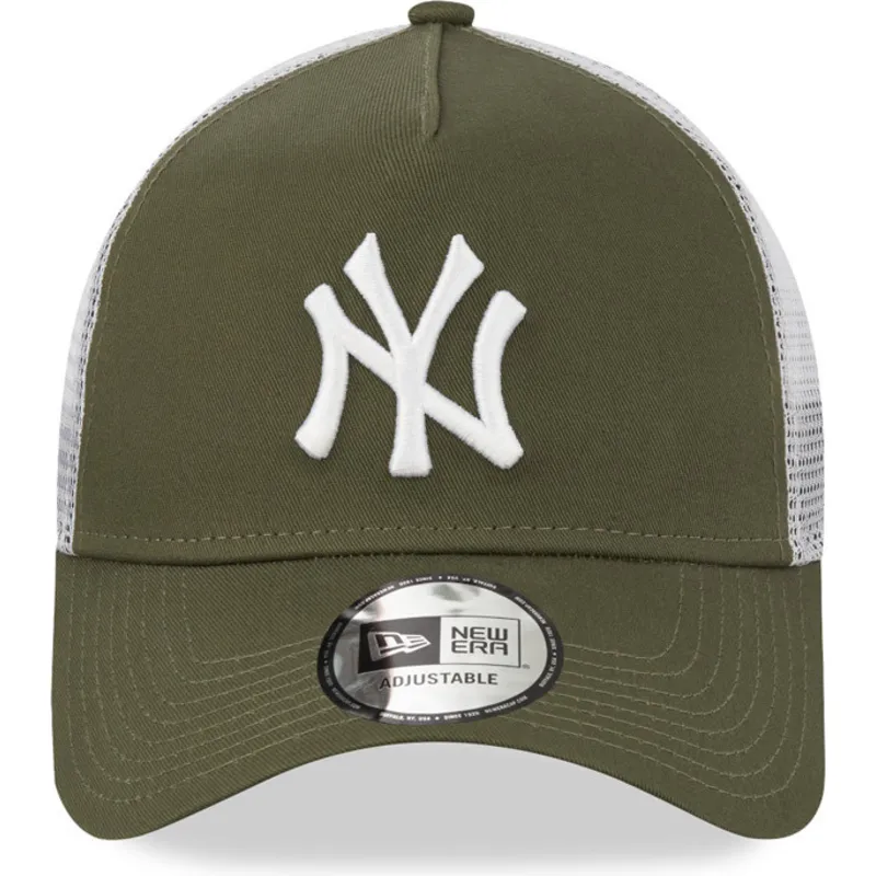 grune-und-weisse-trucker-kappe-9forty-a-frame-der-new-york-yankees-mlb-von-new-era grune-und-weisse-trucker-kappe-9forty-a-frame-der-new-york-yankees-mlb-von-new-era