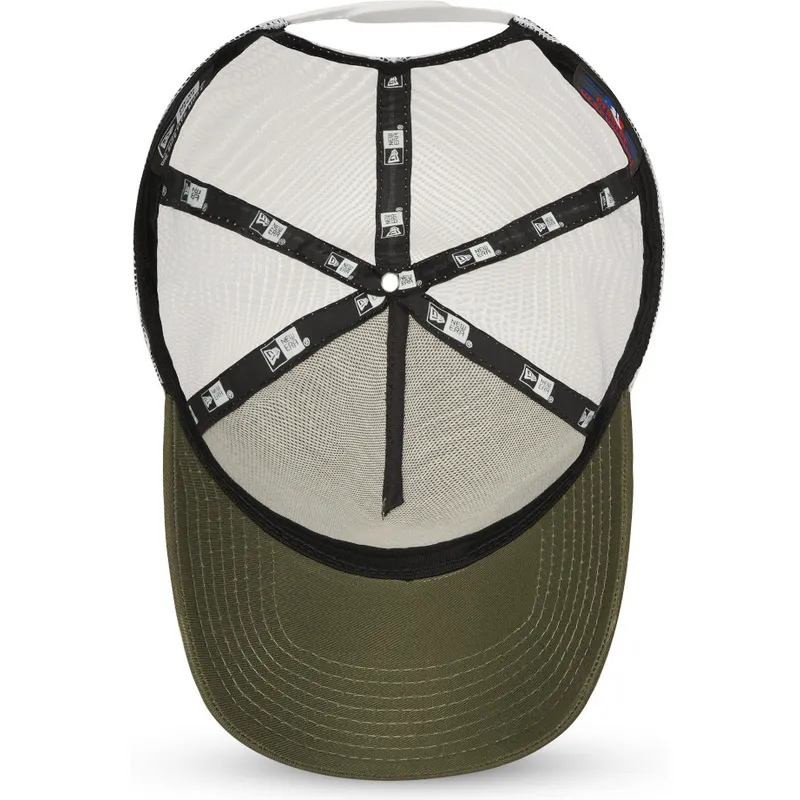 grune-und-weisse-trucker-kappe-9forty-a-frame-der-new-york-yankees-mlb-von-new-era grune-und-weisse-trucker-kappe-9forty-a-frame-der-new-york-yankees-mlb-von-new-era