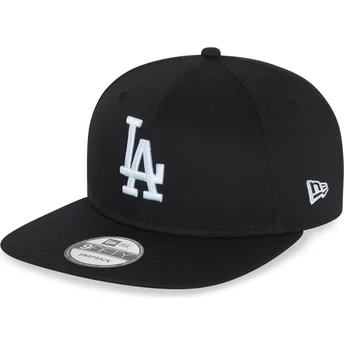 Casquette plate noire snapback 9FIFTY Essential Los Angeles Dodgers MLB New Era