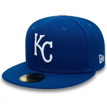 Casquette plate bleue ajustée 59FIFTY Authentic On Field Kansas City Royals MLB New Era