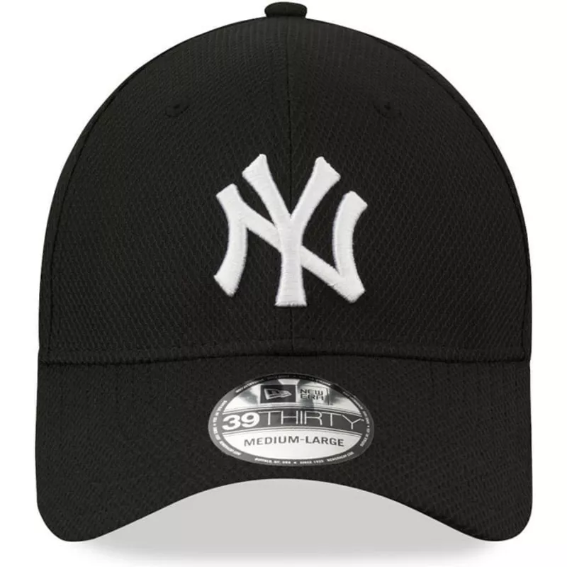 new-era-curved-brim-39thirty-diamond-era-new-york-yankees-mlb-black-fitted-cap