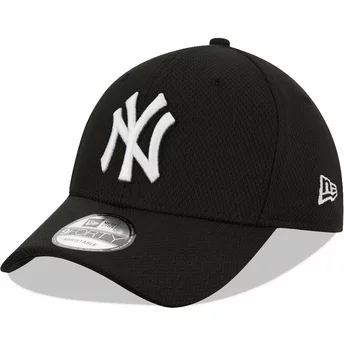 New Era Curved Brim 9FORTY Diamond Era New York Yankees MLB Black Adjustable Cap