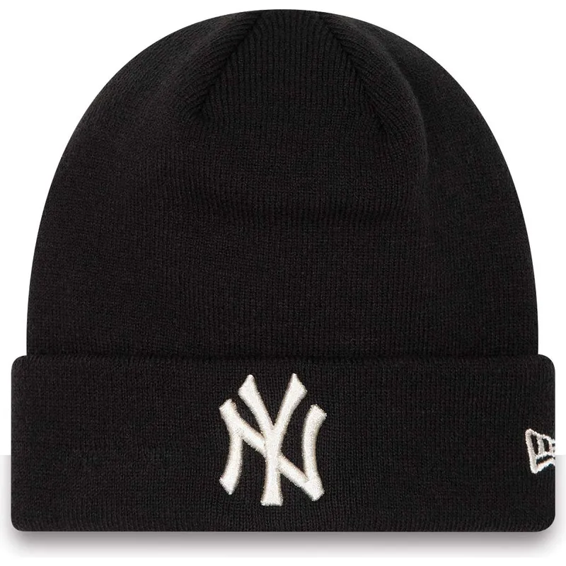mutzen-schwarz-cuff-metallic-der-new-york-yankees-mlb-von-new-era