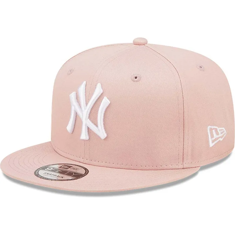 mutzen-flach-rosa-snapback-9fifty-league-essential-der-new-york-yankees-mlb-von-new-era