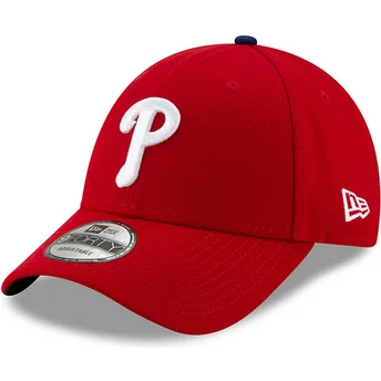 Casquette courbée rouge ajustable 9FORTY League Philadelphia Phillies MLB New Era