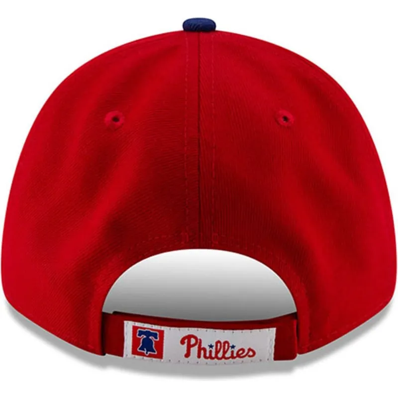 rote-verstellbare-curved-cap-9forty-league-der-philadelphia-phillies-mlb-von-new-era