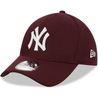 Casquette courbée grenat ajustée 39THIRTY Diamond Era New York Yankees MLB New Era