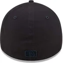 marineblaue-gebogene-verstellbare-kappe-mit-marineblauen-logo-39thirty-league-essential-der-los-angeles-dodgers-mlb-von-new-era