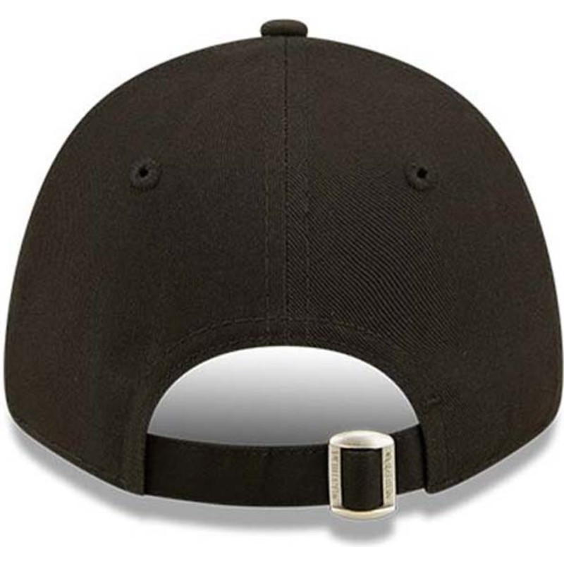 new-era-curved-brim-youth-golden-logo-9forty-league-essential-los-angeles-dodgers-mlb-black-adjustable-cap