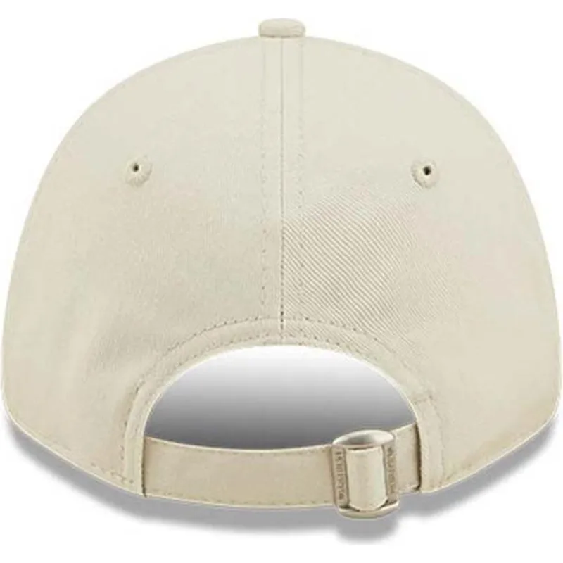 mutzen-gebogen-beige-verstellbares-band-fur-kinder-9forty-league-essential-der-los-angeles-dodgers-mlb-von-new-era
