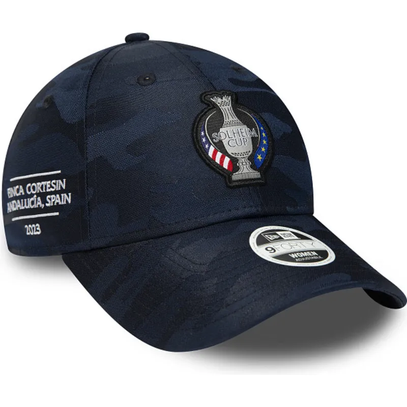 mutzen-gebogen-marineblau-verstellbares-band-9forty-tonal-finca-cortesin-2023-der-solheim-cup-von-new-era
