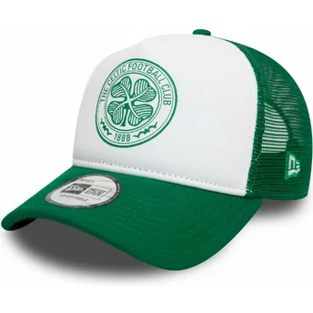 Casquette trucker verte et blanche E Frame Core Celtic Football Club Scottish Premiership New Era