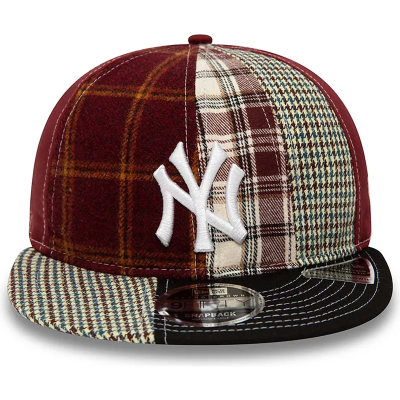 mutzen-flach-rot-verstellbares-band-9fifty-patch-panel-der-new-york-yankees-mlb-von-new-era