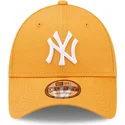 mutzen-gebogen-orange-verstellbares-band-9forty-league-essential-der-new-york-yankees-mlb-von-new-era