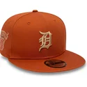 mutzen-flach-braun-snapback-9fifty-side-patch-der-detroit-tigers-mlb-von-new-era