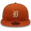 casquette-plate-marron-snapback-9fifty-side-patch-detroit-tigers-mlb-new-era