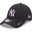 mutzen-gebogen-marineblau-verstellbares-band-9forty-repreve-der-new-york-yankees-mlb-von-new-era