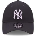mutzen-gebogen-marineblau-verstellbares-band-9forty-repreve-der-new-york-yankees-mlb-von-new-era
