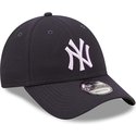 new-era-curved-brim-9forty-repreve-new-york-yankees-mlb-navy-blue-adjustable-cap