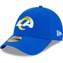 blaue-verstellbare-gebogene-kappe-9forty-the-league-der-los-angeles-rams-nfl-von-new-era