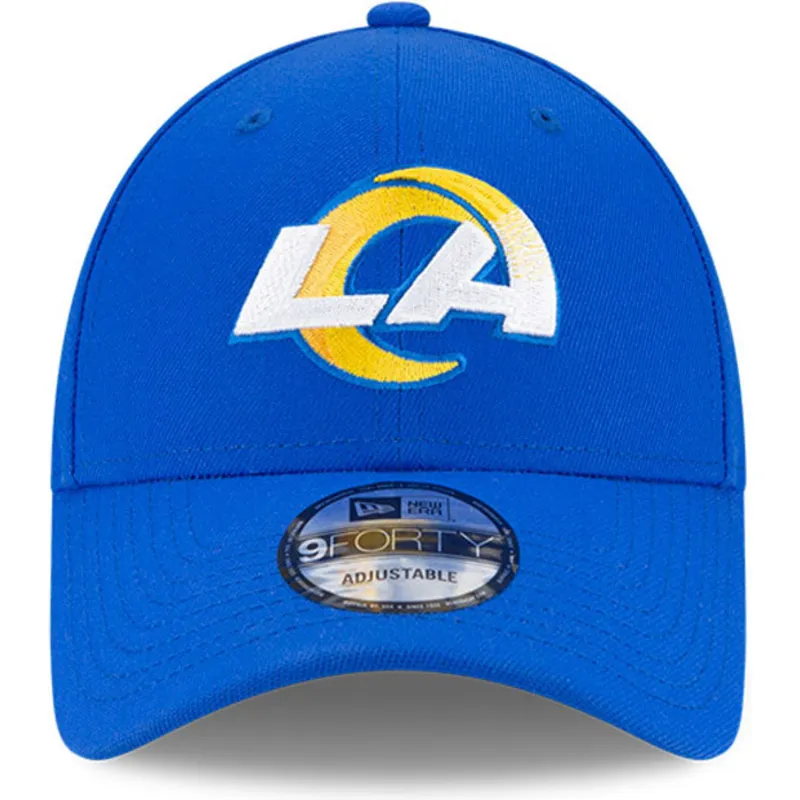 blaue-verstellbare-gebogene-kappe-9forty-the-league-der-los-angeles-rams-nfl-von-new-era