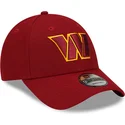 new-era-curved-brim-9forty-the-league-washington-commanders-nfl-red-adjustable-cap