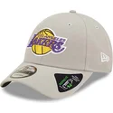 new-era-curved-brim-9forty-repreve-los-angeles-lakers-nba-grey-adjustable-cap