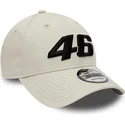 mutzen-gebogen-beige-verstellbares-band-valentino-rossi-vr46-9forty-essential-der-valentino-rossi-vr46-motogp-von-new-era