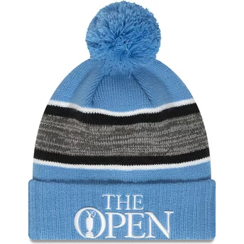 New Era Sport The Open Championship Blue and Black Beanie with Pompom