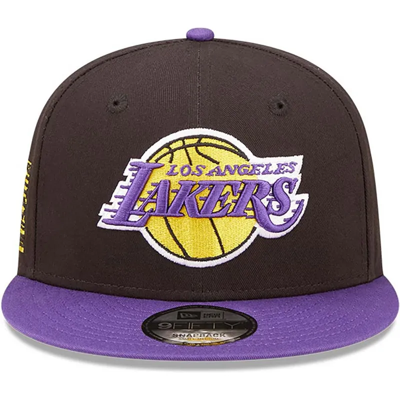 mutzen-flach-schwarz-snapback-9fifty-team-patch-der-los-angeles-lakers-nba-von-new-era