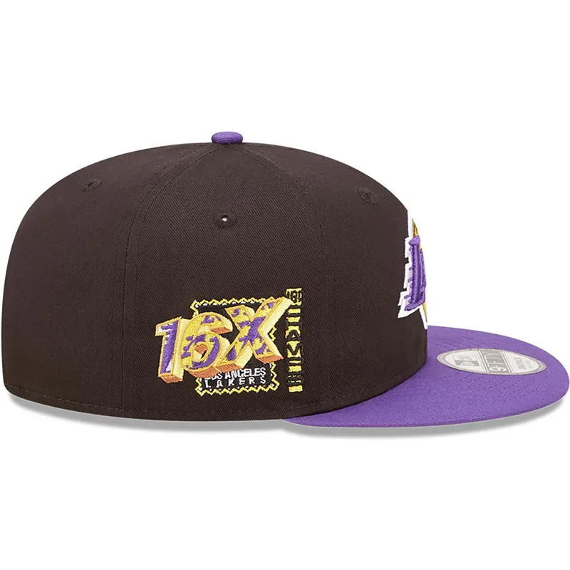 mutzen-flach-schwarz-snapback-9fifty-team-patch-der-los-angeles-lakers-nba-von-new-era