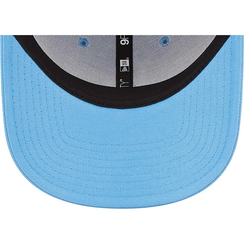 mutzen-gebogen-blau-verstellbares-band-9forty-league-essential-der-los-angeles-dodgers-mlb-von-new-era