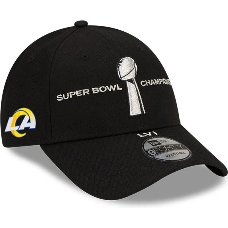 mutzen-gebogen-schwarz-snapback-9forty-parade-super-bowl-champions-lvi-2022-der-los-angeles-rams-nfl-von-new-era