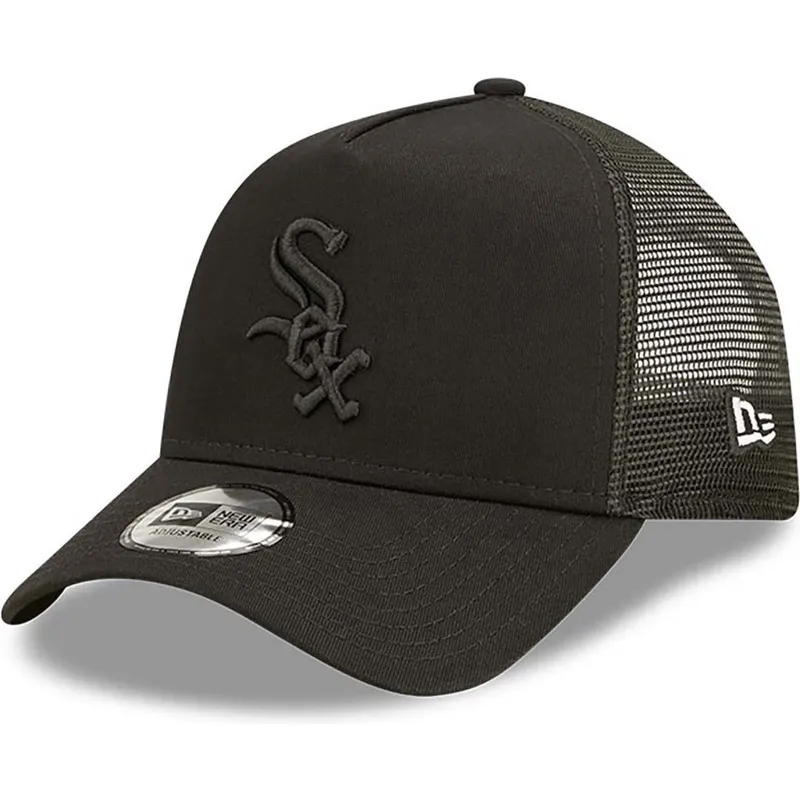mutzen-gebogen-schwarz-snapback-a-frame-tonal-mesh-der-chicago-white-sox-mlb-von-new-era