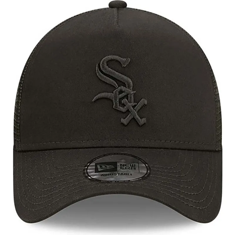 mutzen-gebogen-schwarz-snapback-a-frame-tonal-mesh-der-chicago-white-sox-mlb-von-new-era