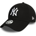 new-era-curved-brim-women-9forty-essential-new-york-yankees-mlb-black-adjustable-cap