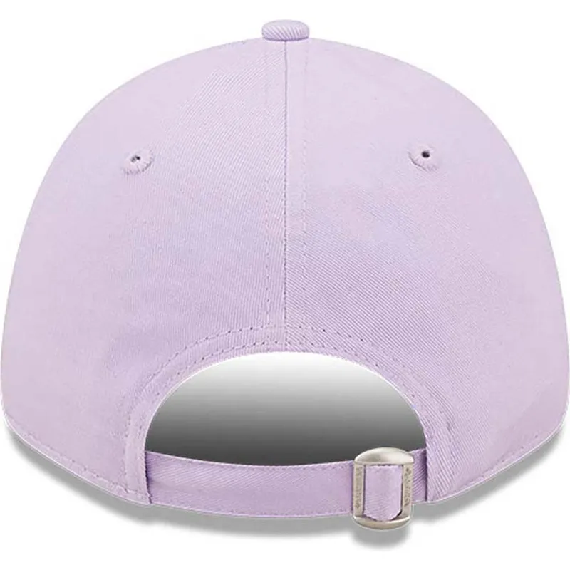violette-verstellbare-curved-cap-9forty-league-essential-der-new-york-yankees-mlb-von-new-era