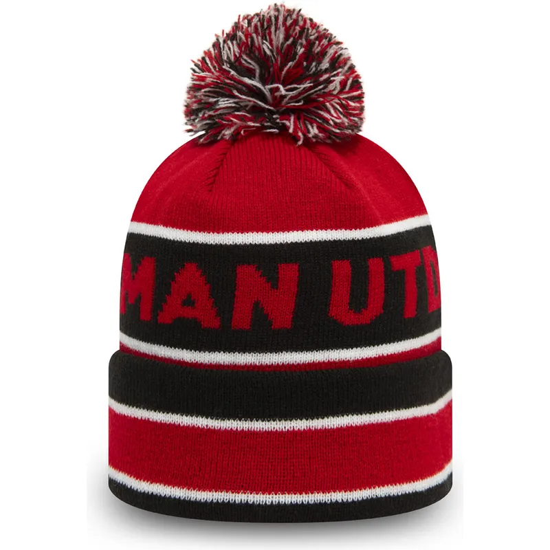 rot-schwarze-bommelmutze-cuff-jake-von-manchester-united-football-club-premier-league-von-new-era