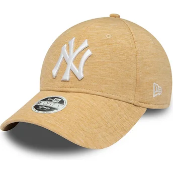 Mützen gebogen beige verstellbares band 9FORTY Jersey der New York Yankees MLB von New Era